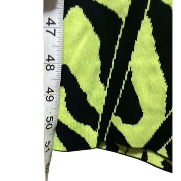 Fashion Nova Women's Wild Thing Lime Black Sweater Dress Knit Size 2X - Picture 7 of 10